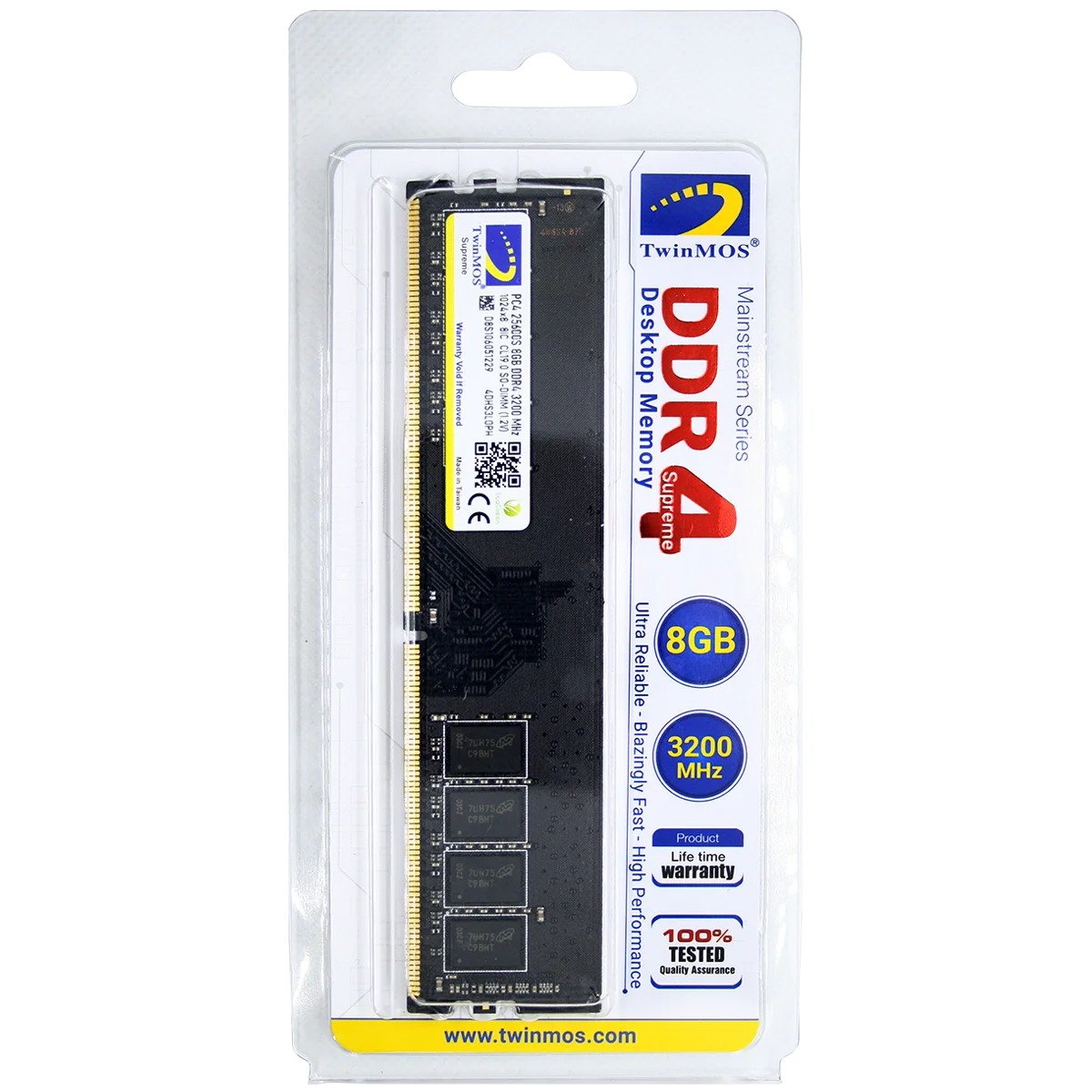 رم تویین‌موس تک کانال سرعت 3200 ظرفیت 8 گیگابایت (CL22)